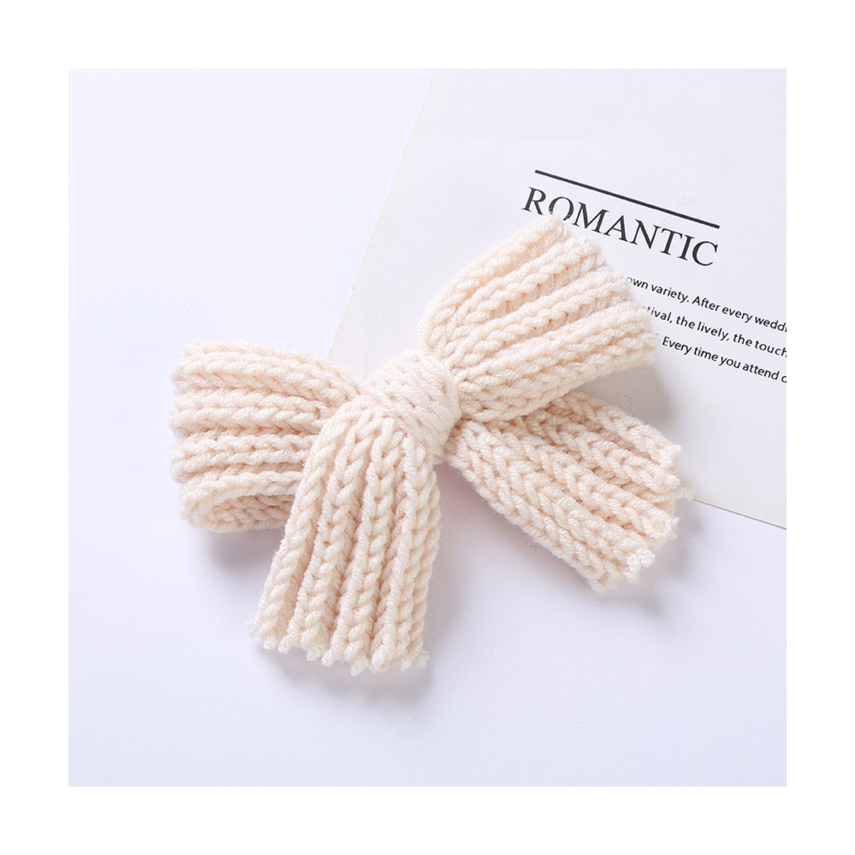 ' Yarn Bow Hair Maca Color Pair