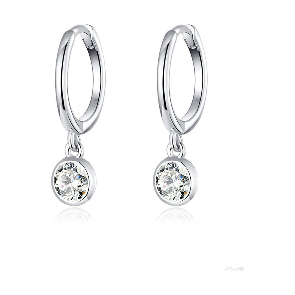 Zircon Ear Hoop Earrings