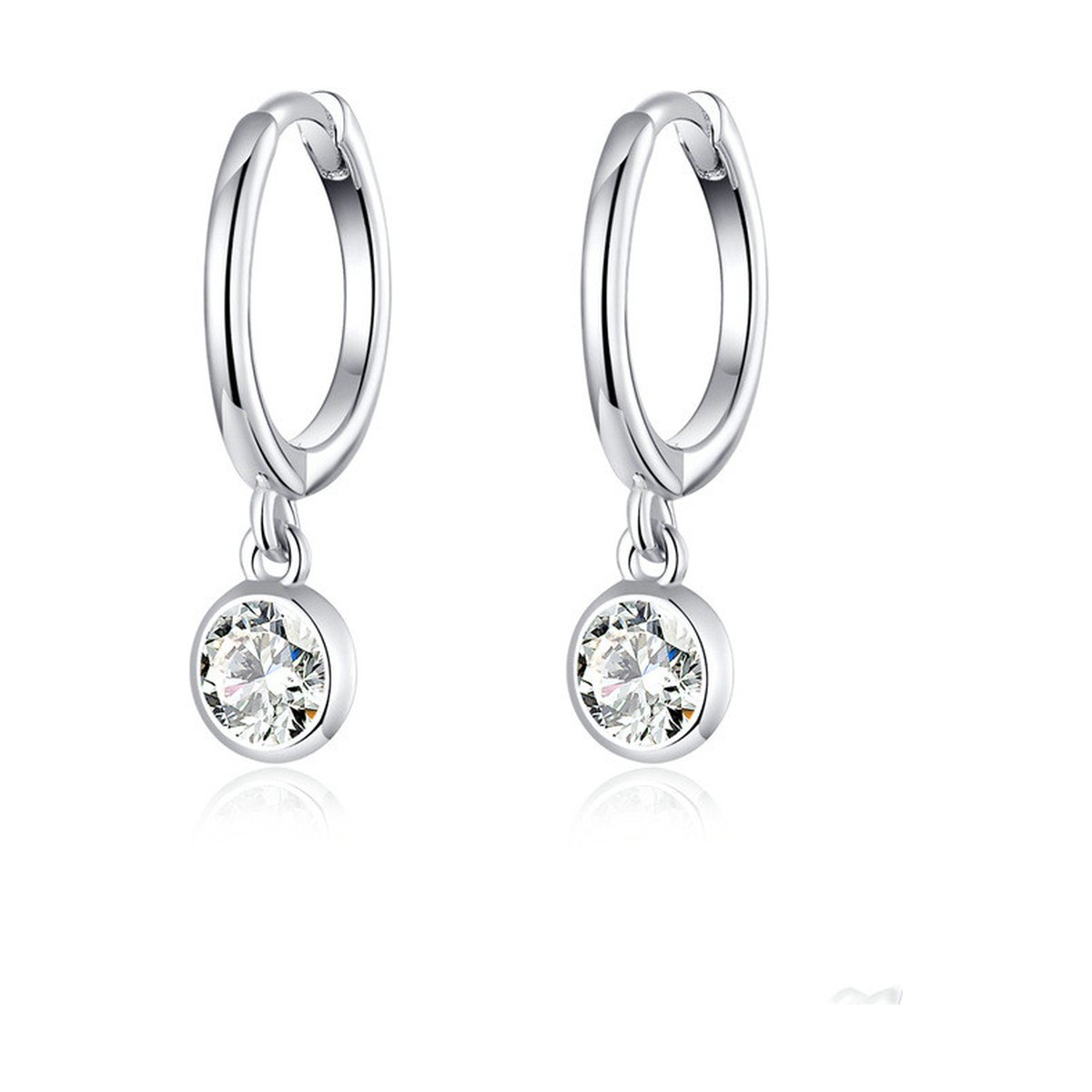 Zircon Ear Hoop Earrings