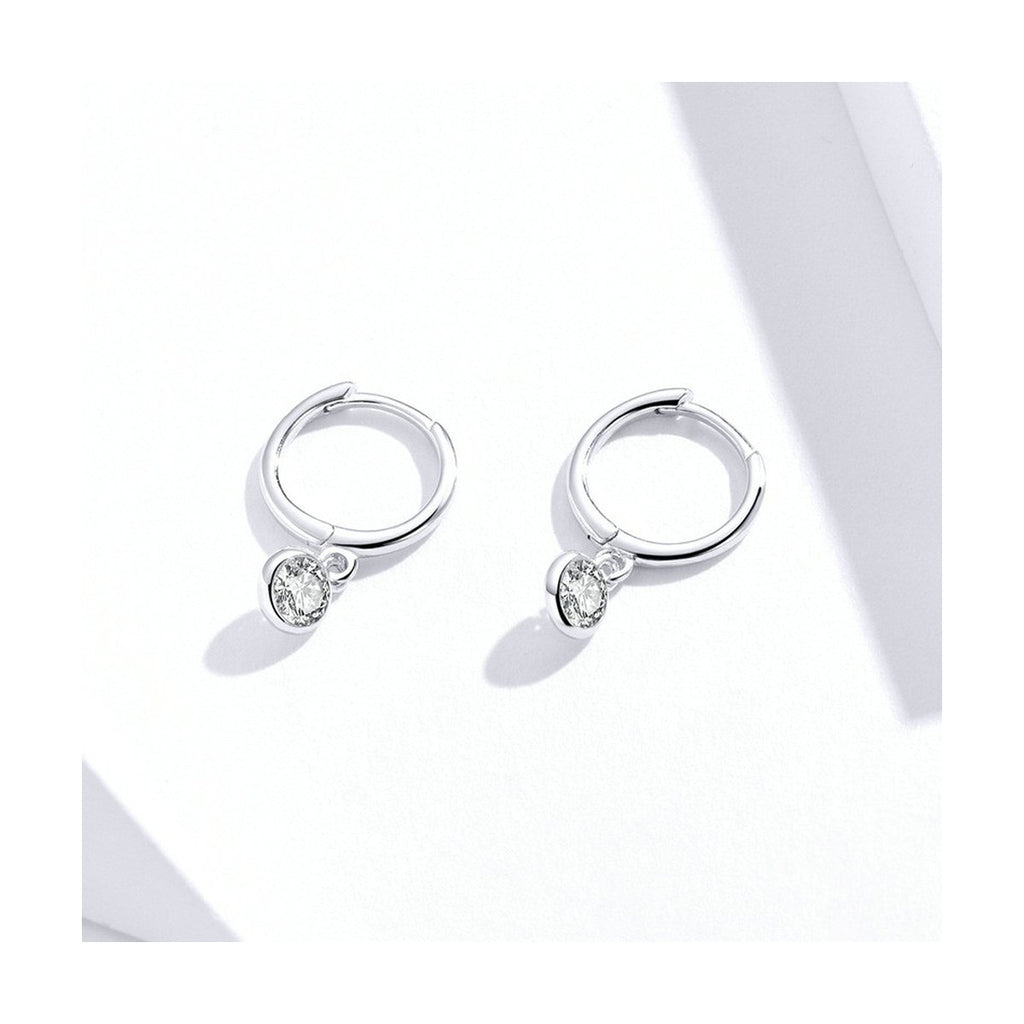 Zircon Ear Hoop Earrings