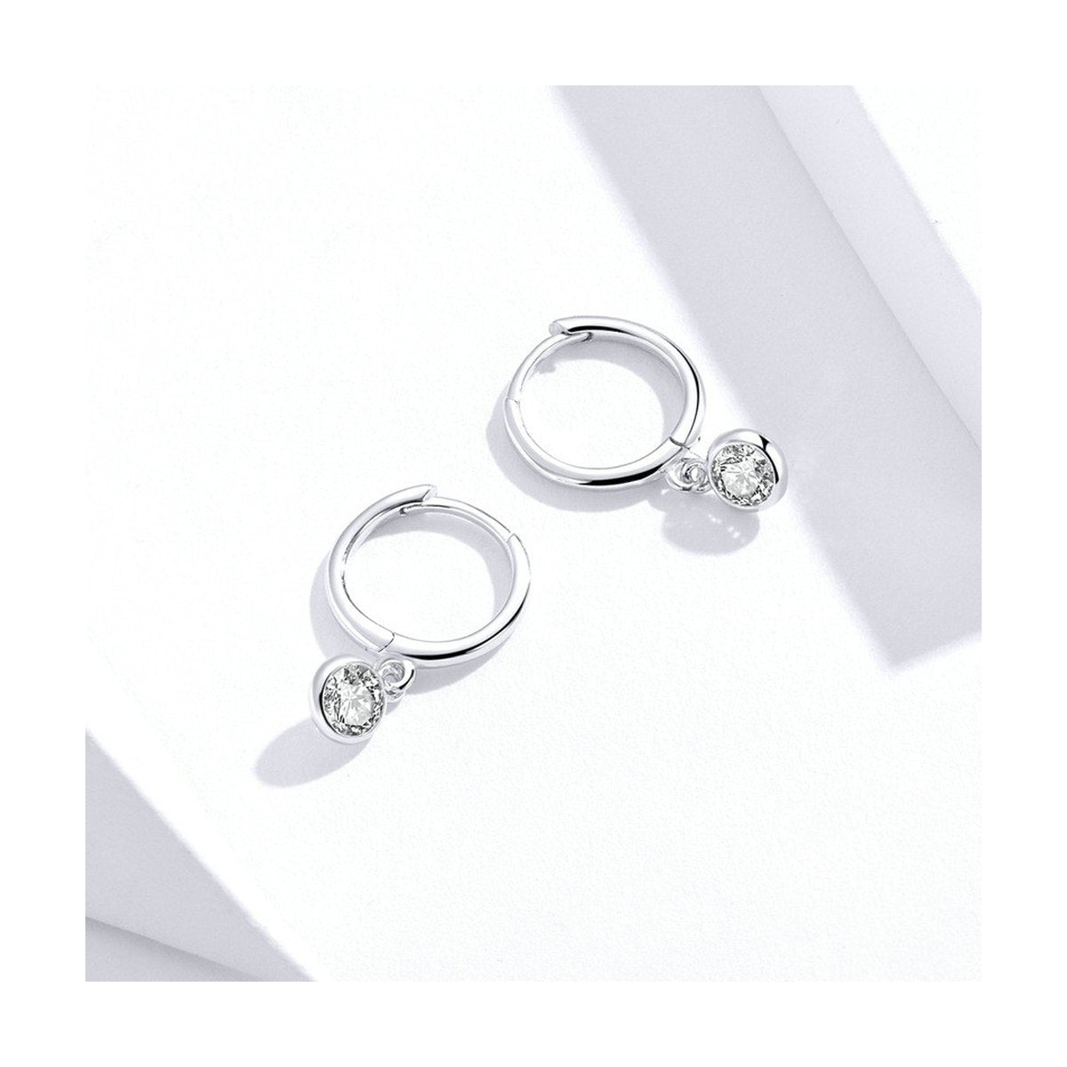 Zircon Ear Hoop Earrings