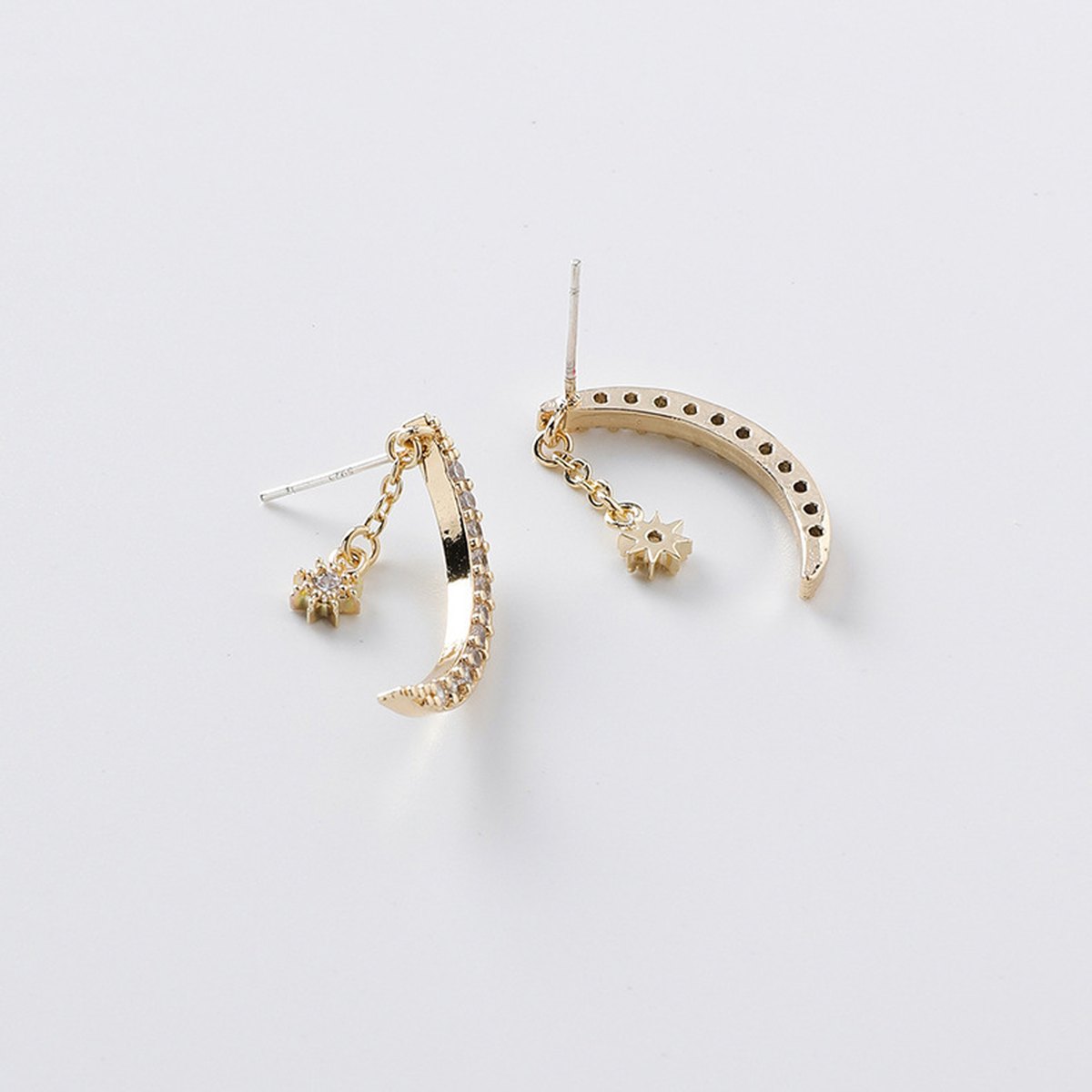 Zircon Moon Earrings Xingyue