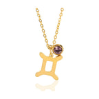 Zodiac Birthstone Necklace