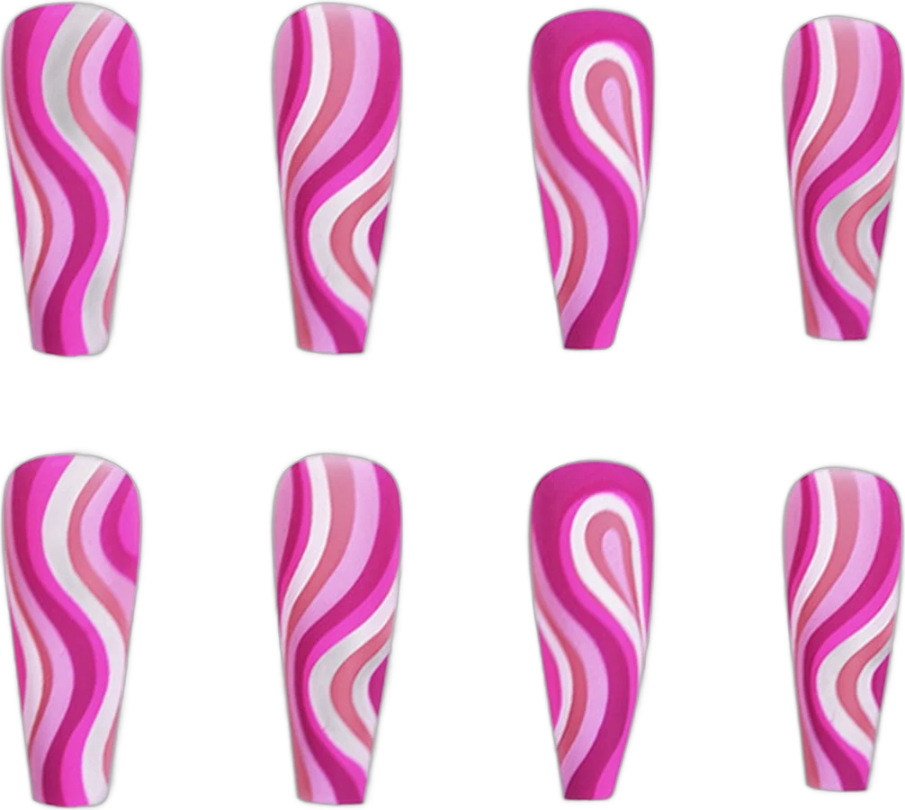 Artistic Press-On Nails