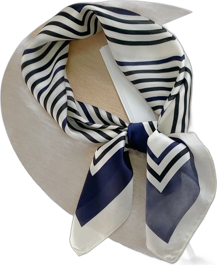 Checkerboard Silk Scarf