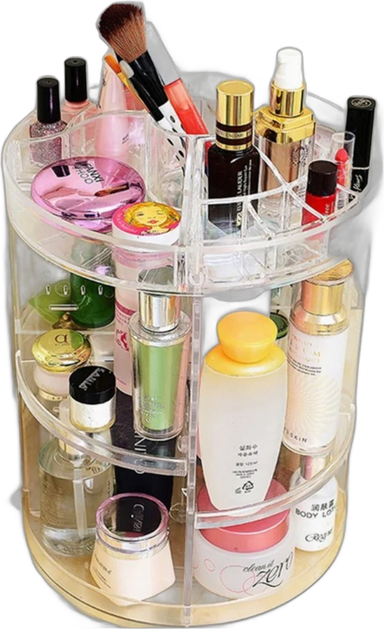 360° Rotating Makeup Storage Case